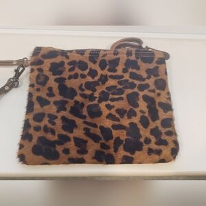 MYRA BAG Leopard Print Brown/ Black Purse